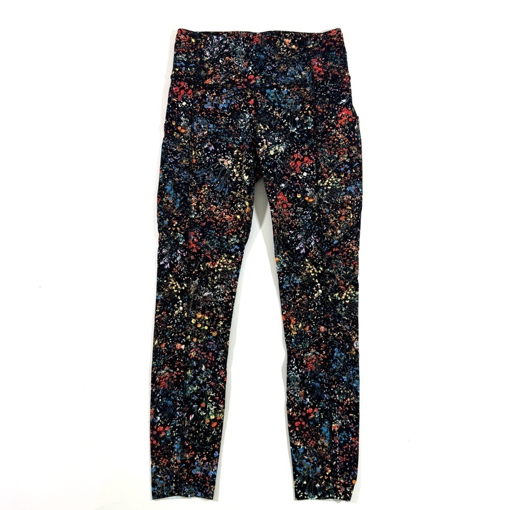 Lululemon Fast & Free 7/8 Tight Leggings II Nulux 25" Flowerescent Multi